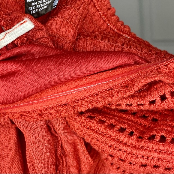 Rue21 Burnt Orange/Red Crop Top Tube Top Size M - Picture 4 of 5
